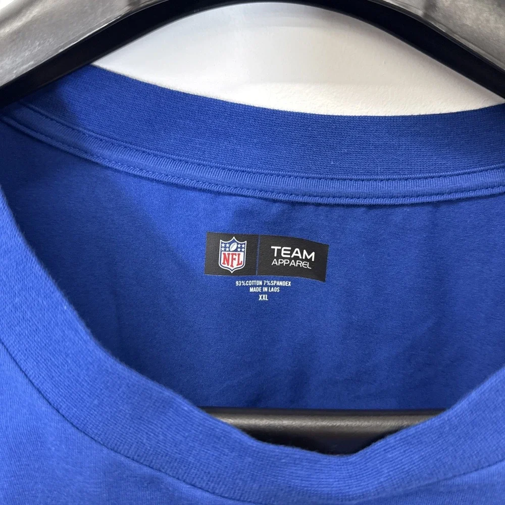 NFL Team Apparel New England Patriots women Crop Long Sleeve‎ Blue Old Logo  XXL